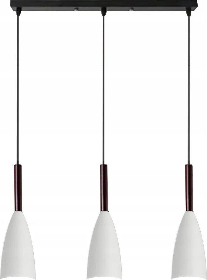 Ipari függőlámpa E27 3 db lámpa fehér