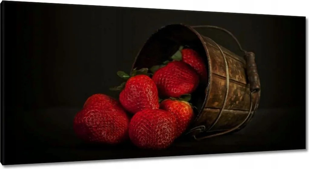 Vászonkép 115x55 Természetes eper