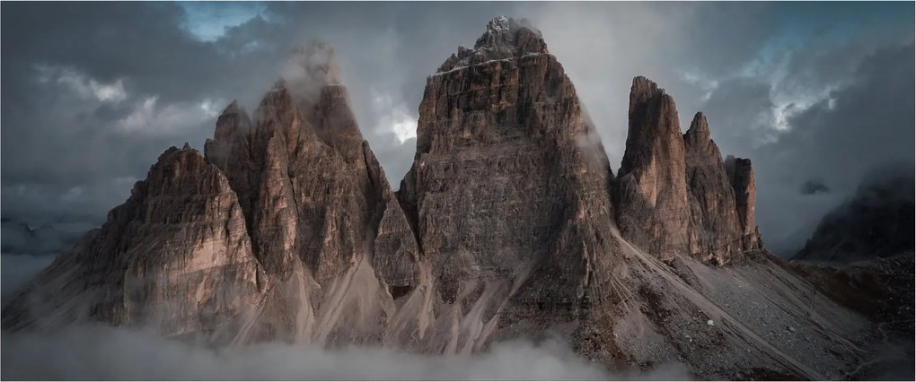 Kép - Három fogak, olasz Dolomitok (120x50 cm)