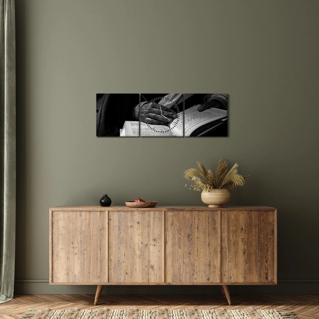 Kép - Könyv (órával) (90x30 cm)