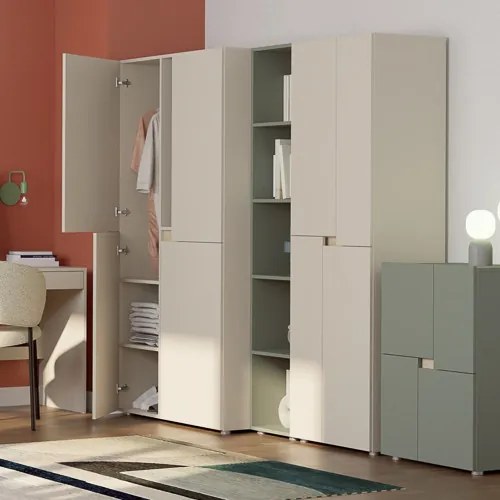 Gardróbszekrény 4 ajtós kivitelben, 60 cm méretben LENS