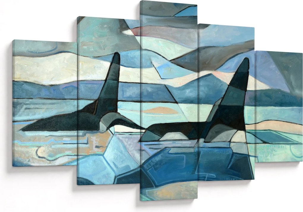 Kép - Orcas (150x105 cm)