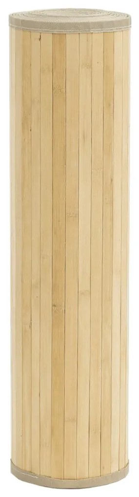 négyszögletű világos természetes bambusz szőnyeg 60 x 400 cm
