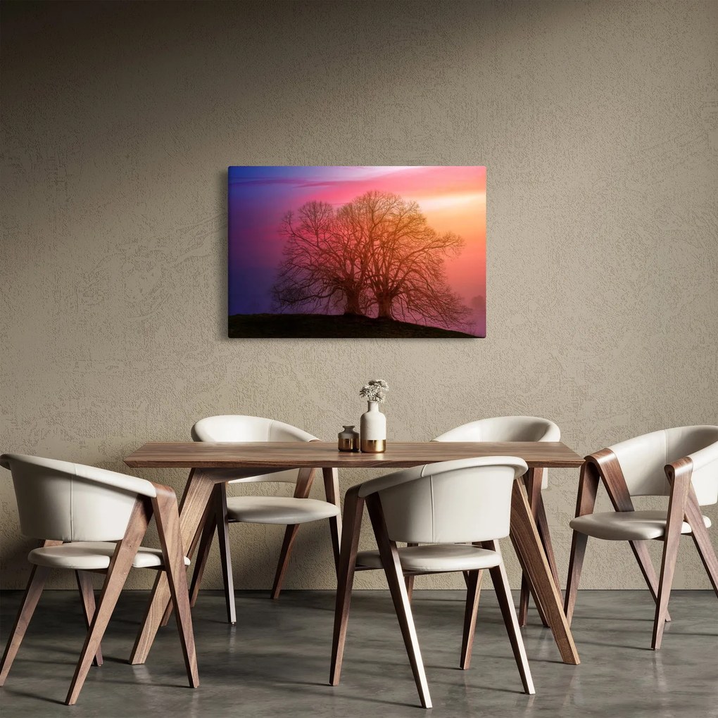 Fák a ködben (90x60 cm)