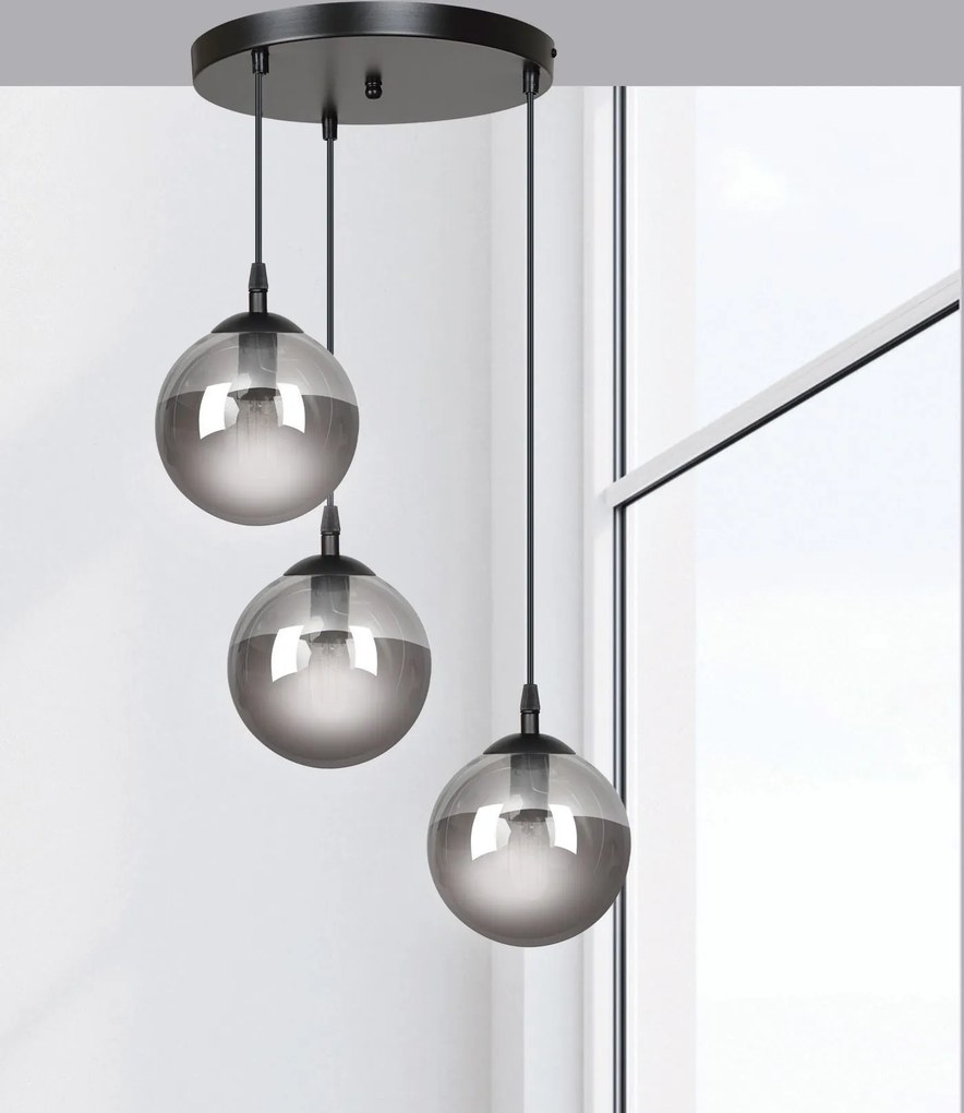 Emibig modern függeszték cosmo fekete grafit emi712/3prem