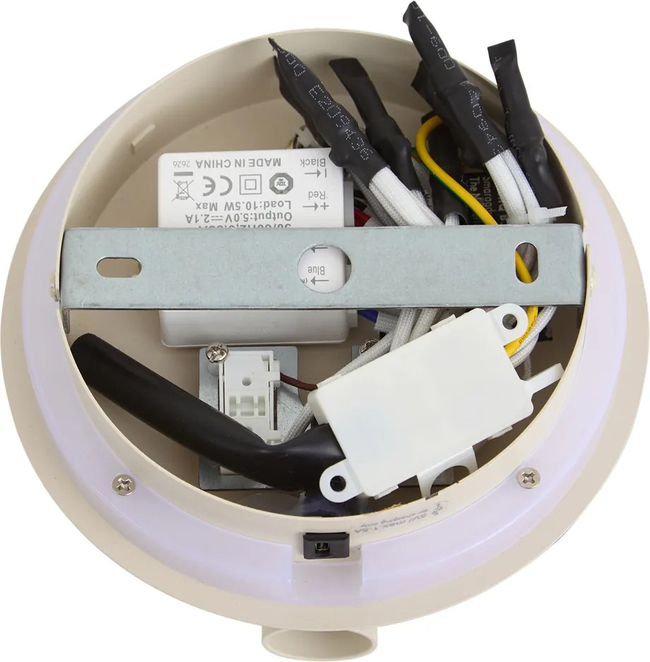 Modern fali lámpa bézs LED-del és USB-C-vel - Croft