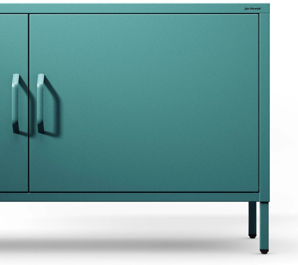 TV-szekrény lábakon ROSA, 1150 x 595 x 400 mm, Modern: tengerszínű