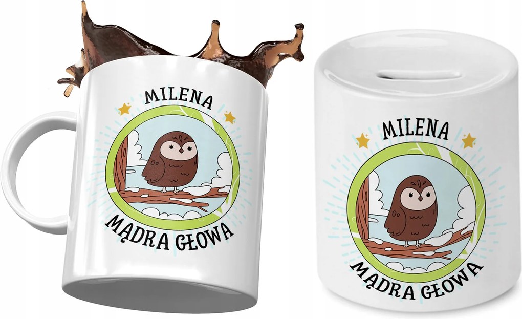 Milena Bögre Persely Szett Gyerekeknek Nyomtatott Fotóval