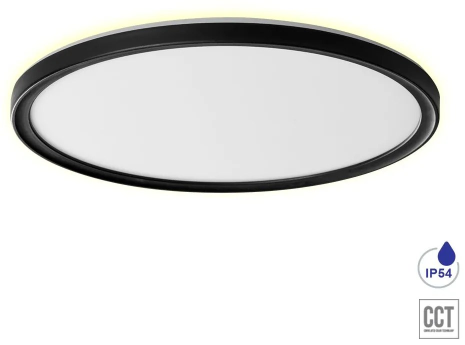 PREZENT 27314 CORDIA II. Kerek Mennyezeti Lámpa Fehér, Fekete LED IP20