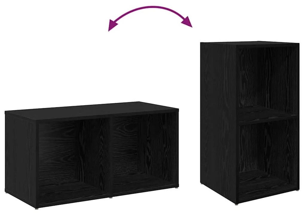 TV szekrény garnitúra 2 pcs Musta tammi 72 x 35 x 36.5 cm