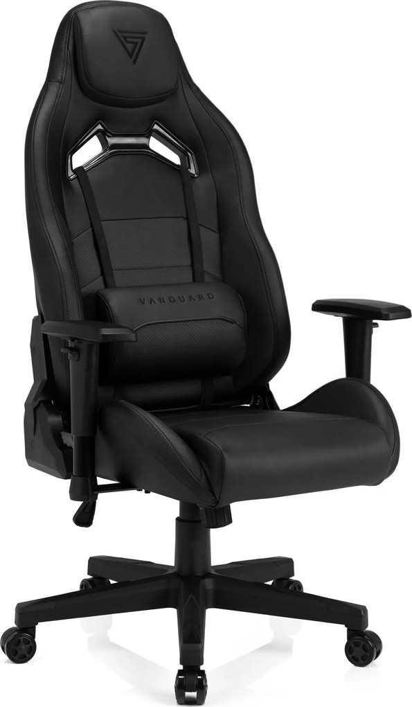 Gamer szék SENSE7 Vanguard- műbőr, fekete