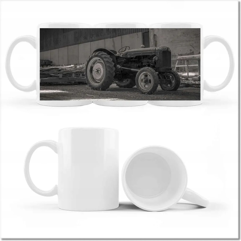 Fotó bögre Antik régi traktor