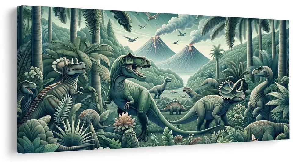 Kép őskori dinoszaurusz világ a dzsungelben