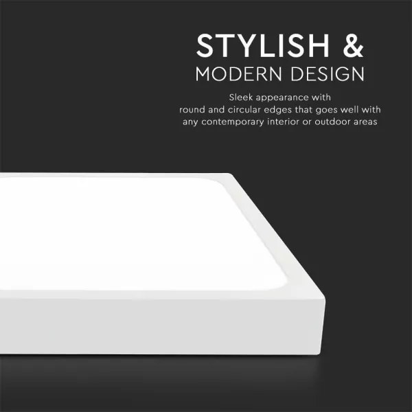 LED Fürdőszobai mennyezeti lámpa LED/18W/230V 6500K IP44 22,5x22,5 cm fehér