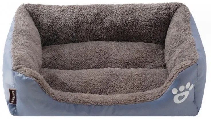Plüss fekhely kutyának/macskának PAWZER M 54x40 cm, szürke