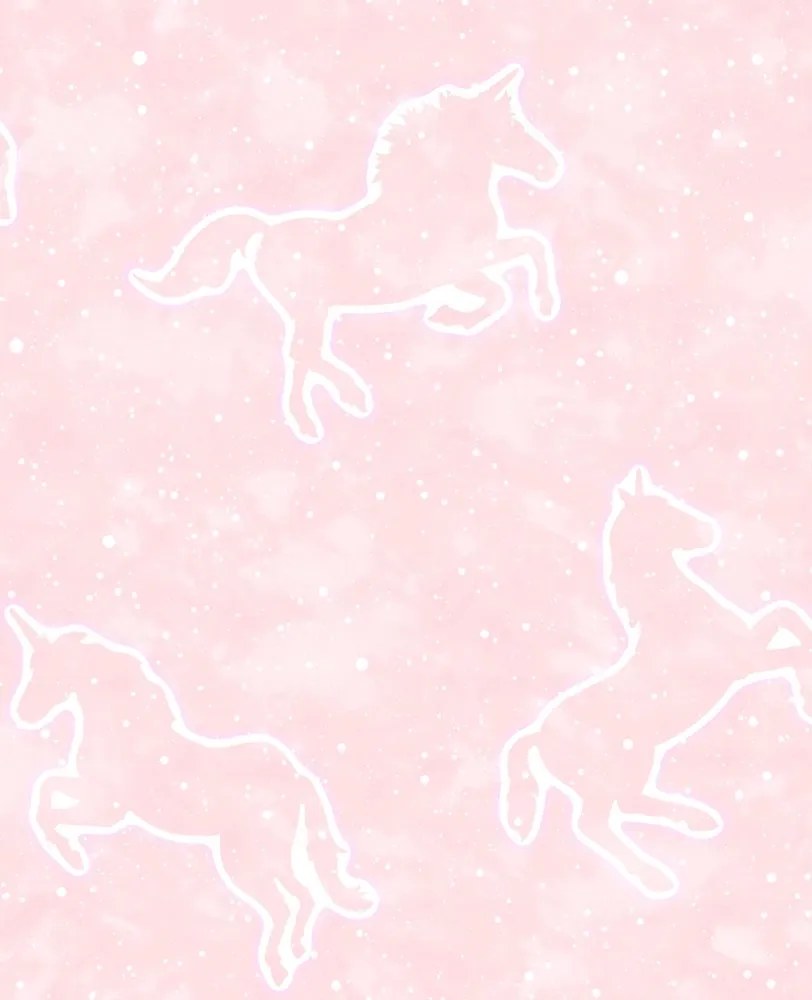 Sötétben Világító Unikornis Gyerek Tapéta