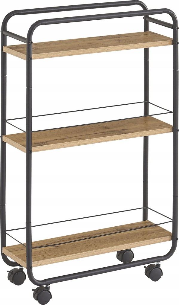 Keskeny Fürdőszobai Kiegészítő Polc Gurulós R101