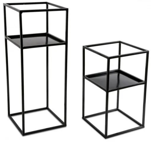 Virágállvány 40x24 cm fekete