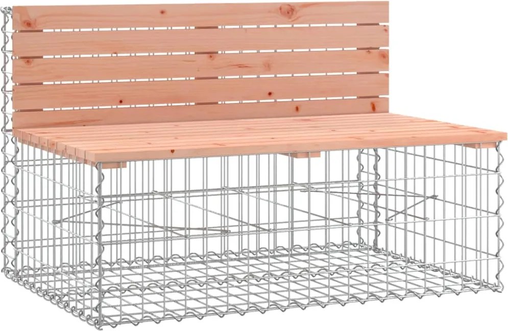 vidaXL tömör duglászfenyő gabion kerti pad 103x70x65 cm