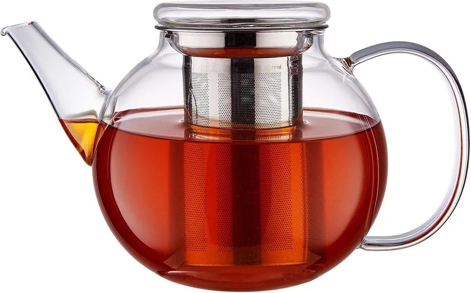TEA TIME teáskanna fém szűrővel 1,2l