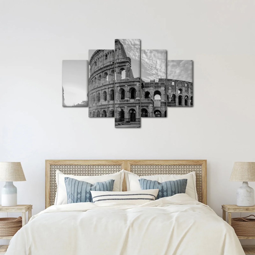 Kép - Colosseum Rómában, fekete-fehér (150x105 cm)