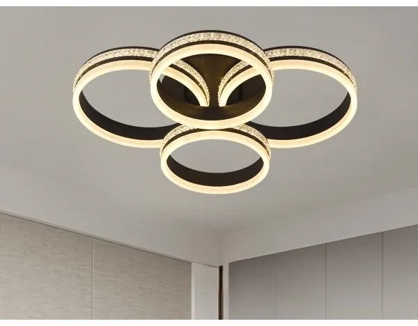 LED fényerőszabályozható felületre szerelhető mennyezeti csillár LED/150W/230V 3000-6500K + távirányítóval