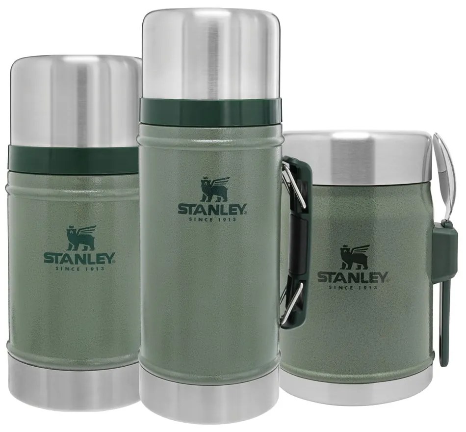 Zöld rozsdamentes acél ételtartó termosz 400 ml Legendary Classic Hammer Tone Green – Stanley