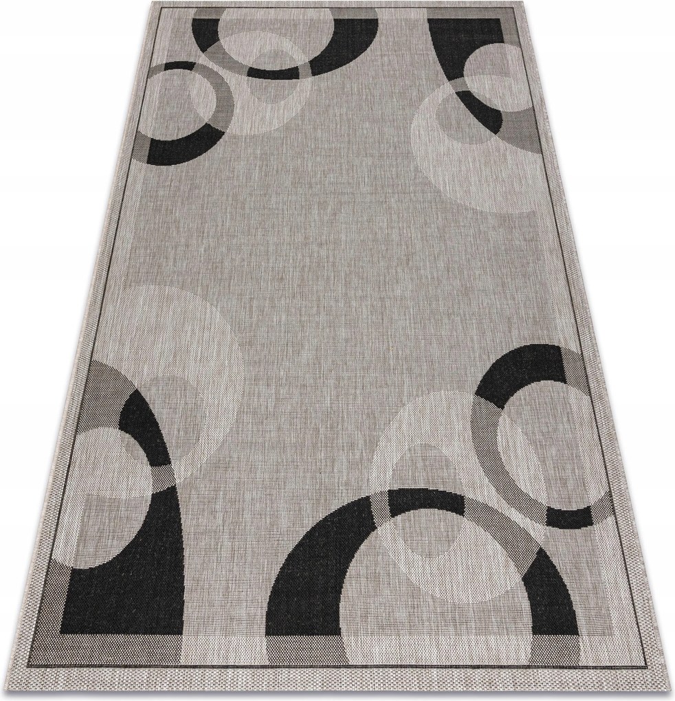 Juta Laposszőnyeg 80x150 Kerekek ezüst #DEV300