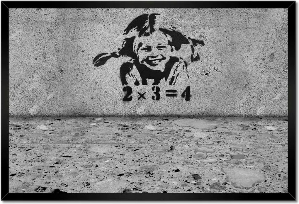 Poszterek keretben 60x40 Banksy A szeplős lány