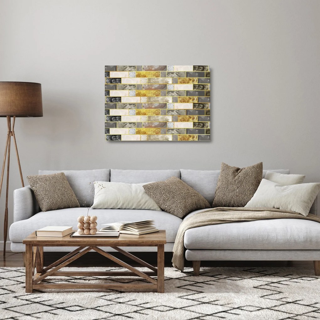 Üveg kép - Dekoráció textúrákkal (70x50 cm)