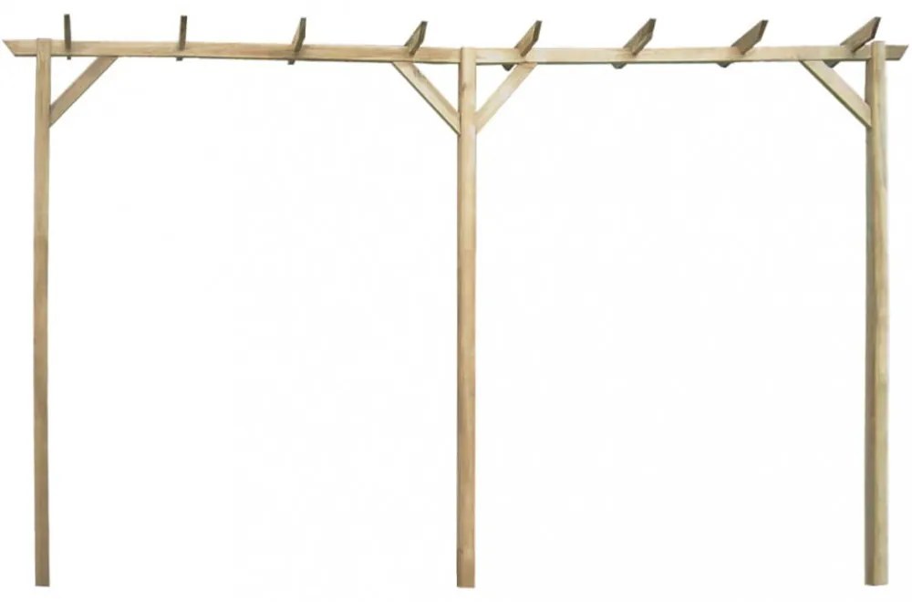 fa kerti pergola 410 x 40 x 203 cm
