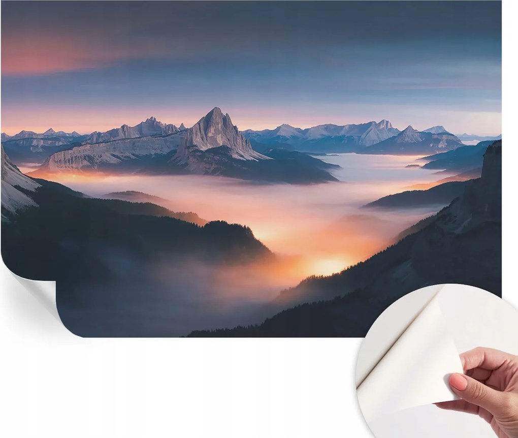 Design fali fotótapéta öntapadós felkelő nap 104x70 cm