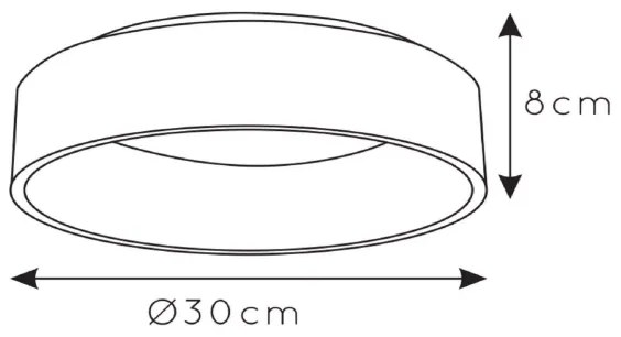 Lucide 46100/20/31 - TALOWE LED mennyezeti lámpa 20W/230V fehér