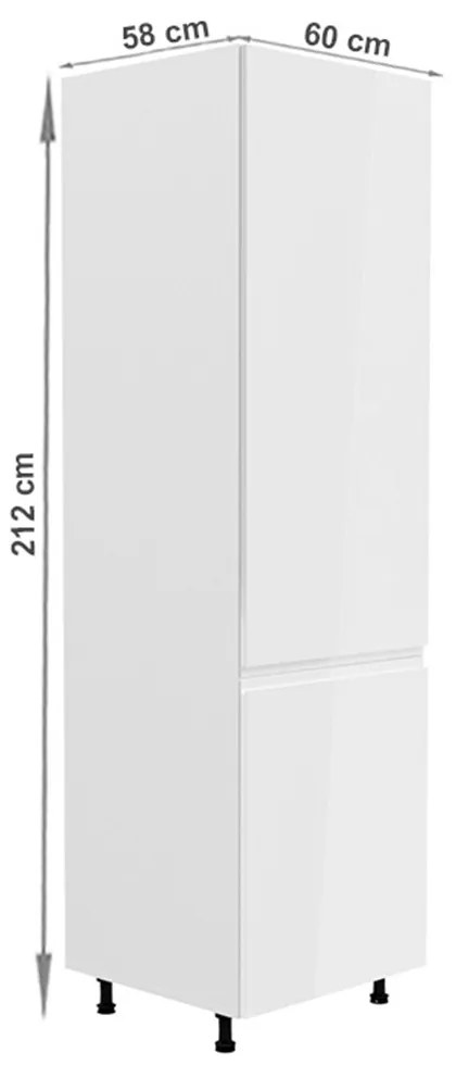 Élelmiszer konyhaszekrény D60R Aurellia (fehér + fényes fehér) (J). 1015766