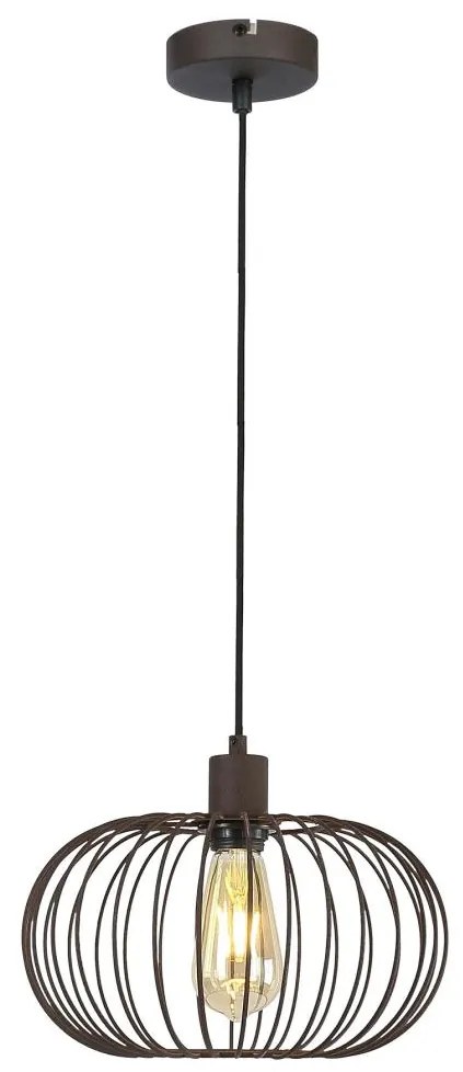 Klausen KL111059 - Csillár zsinóron WIRE 1xE27/15W/230V barna