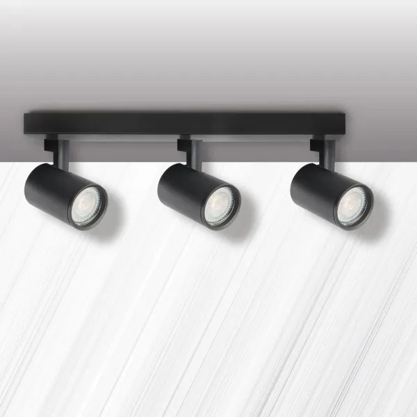 Spotlámpa LYNX 3xGU10/10W/230V fekete