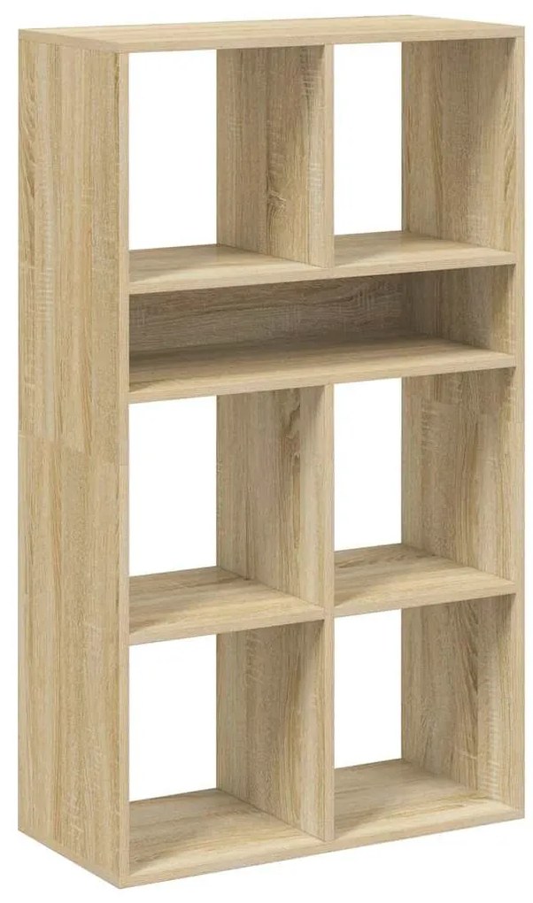 könyvszekrény sonoma színű 66x31x112 cm szerelt fa