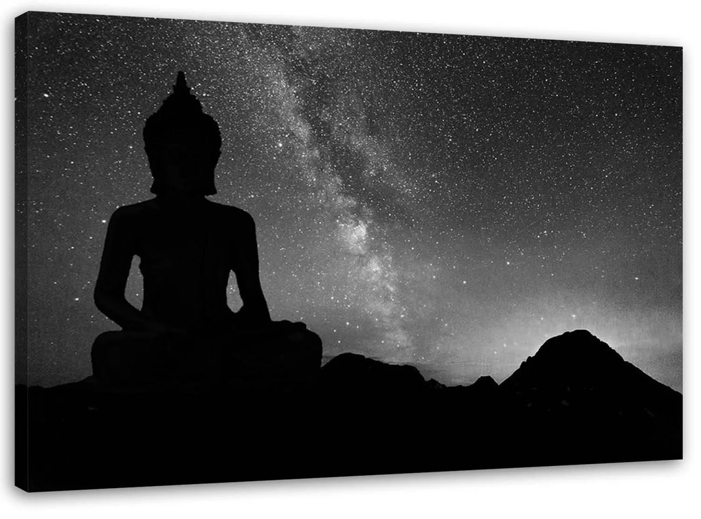 Gario Vászonkép Buddha és csillagos égbolt Méret: 120 x 80 cm