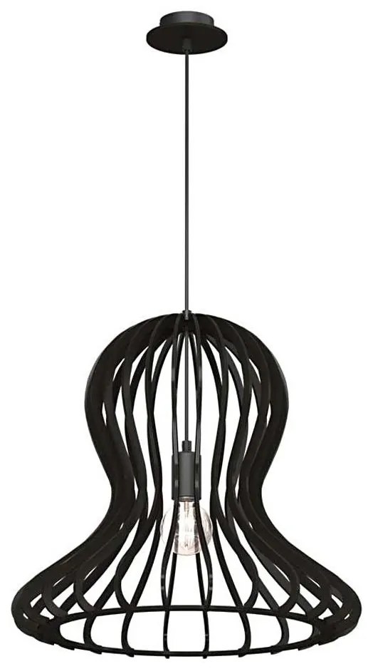 Amplex 5020 - Kábelre szerelt OCTO függőlámpa 1xE27/20W/230V fekete