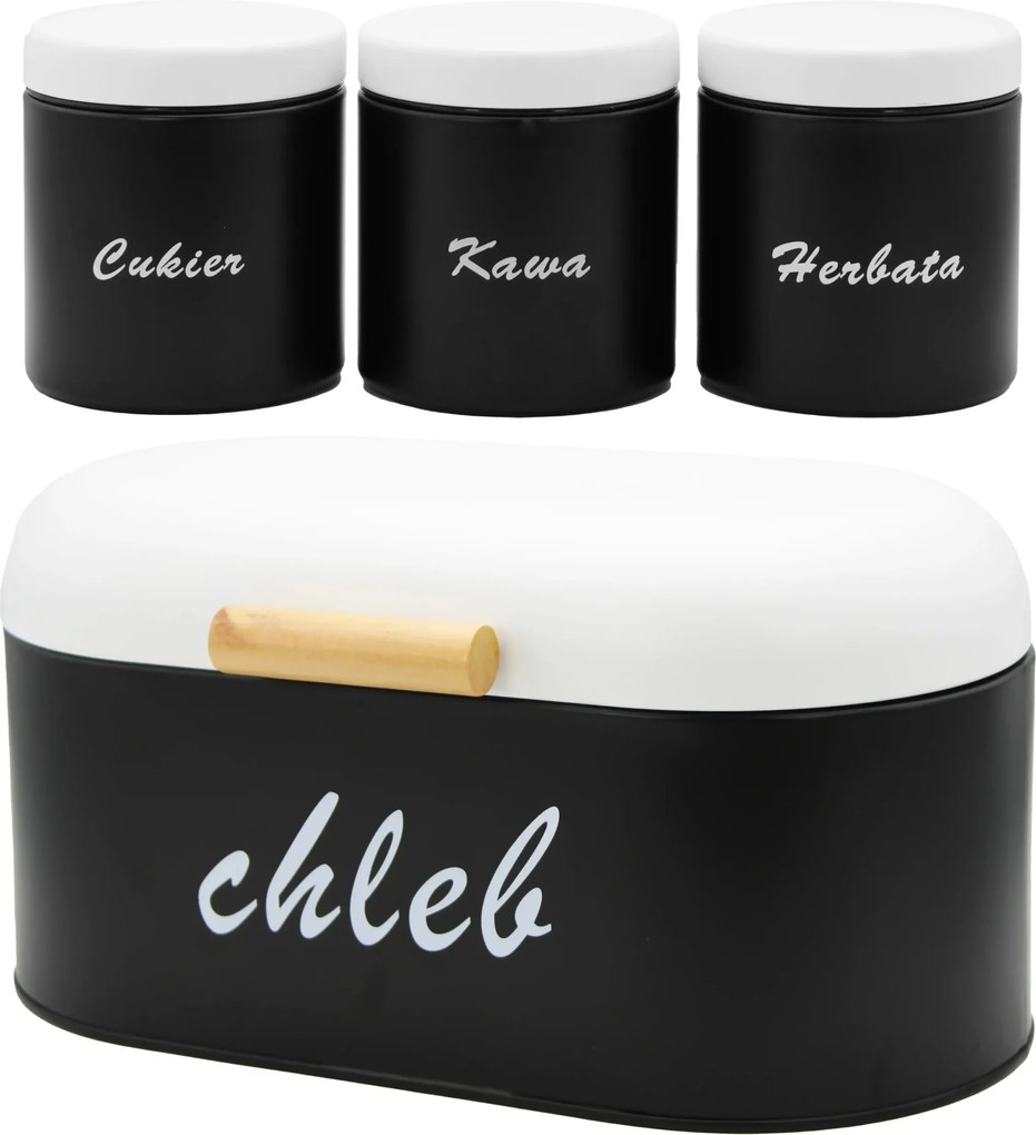 Kenyértartó Fém Kenyér Kávé Tartály Tea,cukor