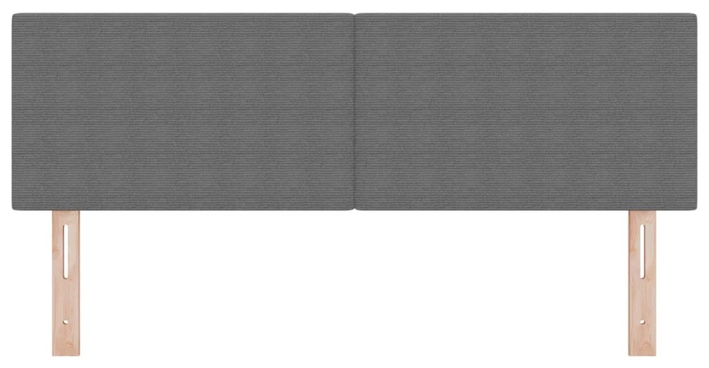 LED Fejtámla Egyszerű Design Világosszürke 80 cm Corduroy Szövet
