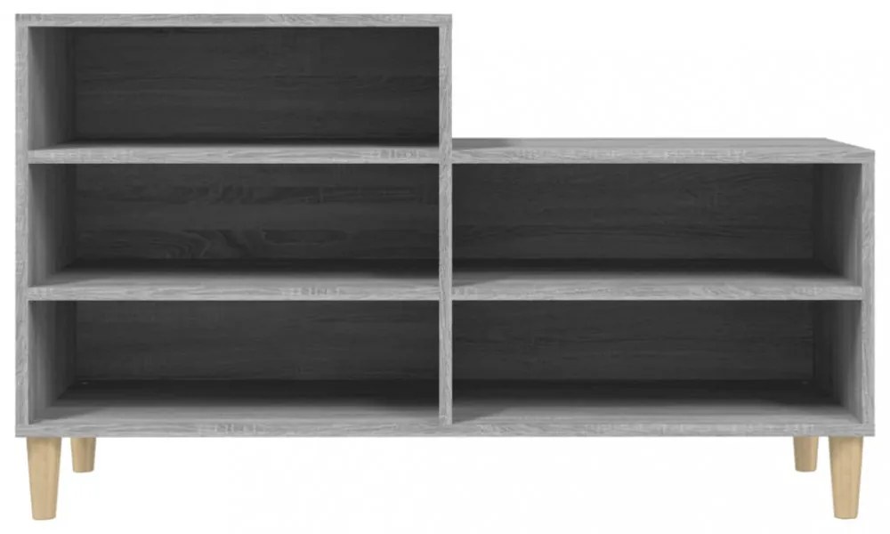 vidaXL szürke sonoma színű szerelt fa cipősszekrény 102x36x60 cm