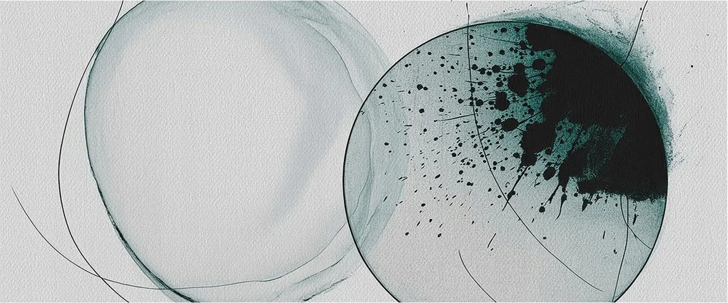 Fotótapéta Flizelin Tapéta Hálószobába és Nappaliba Zöld körök 250x104