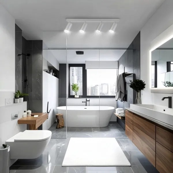 Brilagi - Fürdőszobai spotlámpa SELE 4xGU10/30W/230V IP44 ezüst