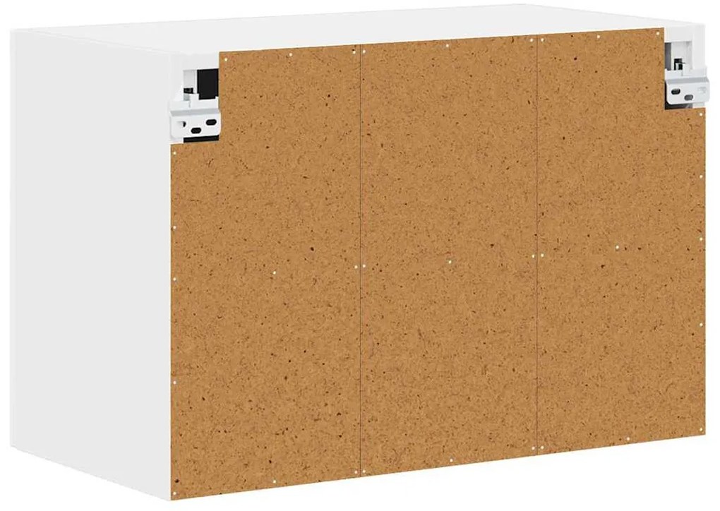 Fali konyhaszekrény polcokkal Fehér 60 x 31 x 40 cm Faanyag