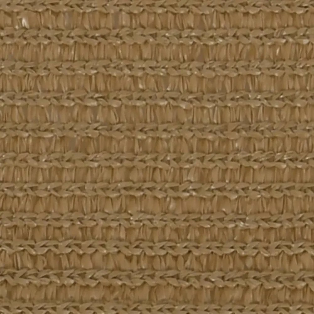 tópszínű HDPE napvitorla 160 g/m² 2,5 x 4 m
