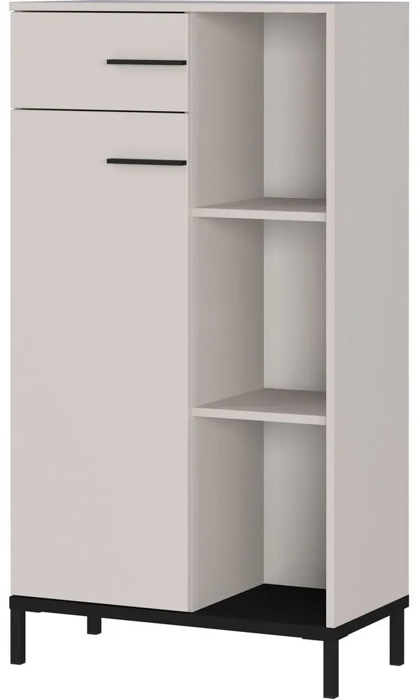 Krémszínű könyvespolc 64x120x34 cm Rovigo – Germania