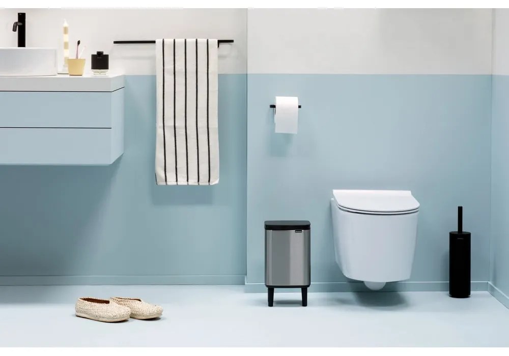Matt ezüstszínű acél szemetes 4 l Bo Hi – Brabantia