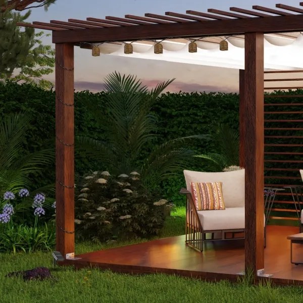 Rabalux 77047 - RUPIT LED napelemes lánc 10xLED/0,6W/1,2V IP44