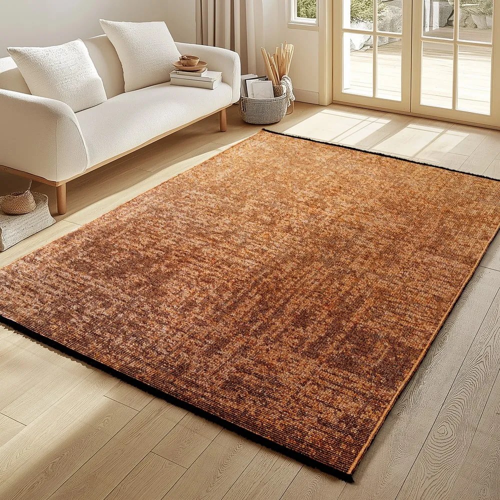 Terrakotta színű mosható szőnyeg 80x150 cm Space 1900 – Ayyildiz Carpets